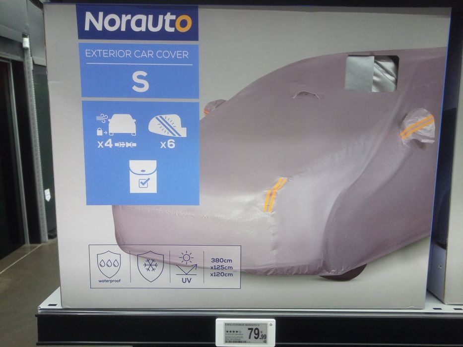 Capa Norauto muito resistente excelente qualidade tamanho S