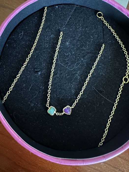 Colar TOUS Glory em prata Vermeil com Amazonite e Ametista