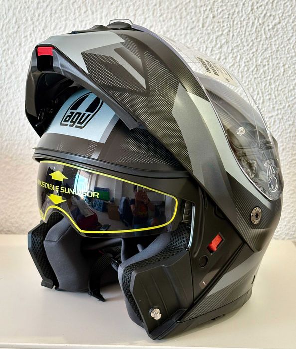Capacete modular NOVO AGV Streetmodular (30% DESCONTO) Tam M-L-XL