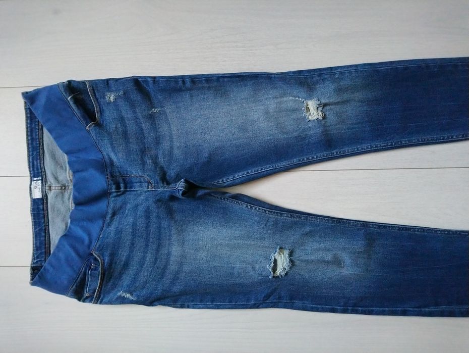 Джинси для вагітних Kiabi 44/46 розмір з дирками Slim