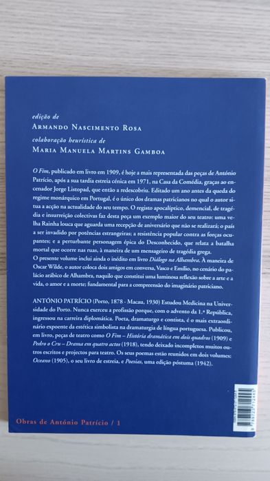 António Patrício, O Fim / Diálogo na Alhambra
