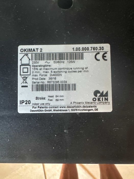 2 Camas Elétricas Articuladas 90x200 OKIN / Okimat 2