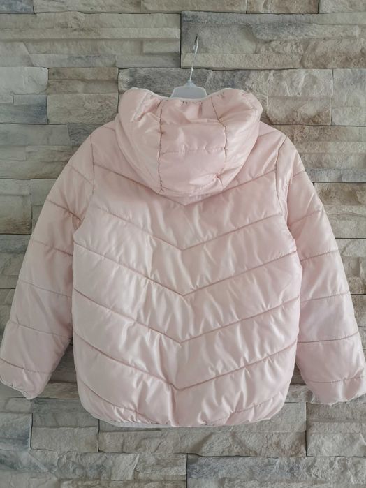 Kurtka ocieplana pikowana dziewczęca z kapturem Sinsay r.128