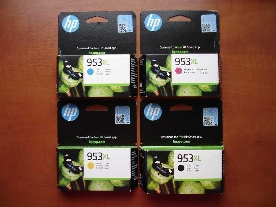 Tusze 4 x HP 953XL C + M + Y + Black oryg. 06/2027