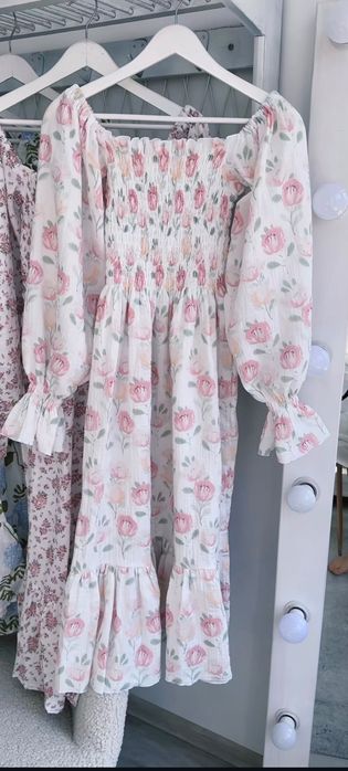 Муслінова сукня з натуральної бавовни розмір універсальний від хсдо2хл