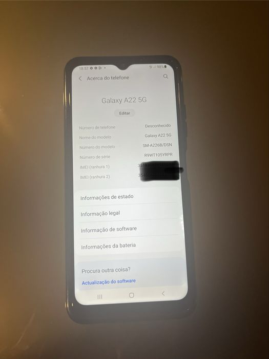 Samsung A22 5G 128G preto