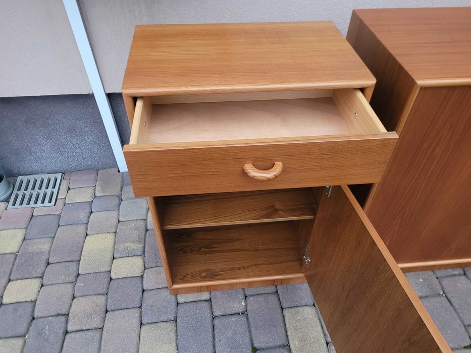 Tekowe Duńskie Szafki Meble Drewniane