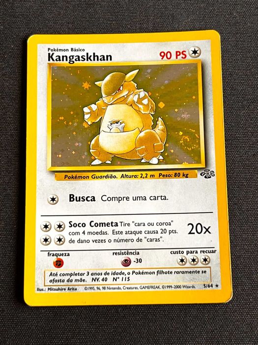 Kangaskhan Holo Fossil Set 5/62 - Português (Wizards 1999)