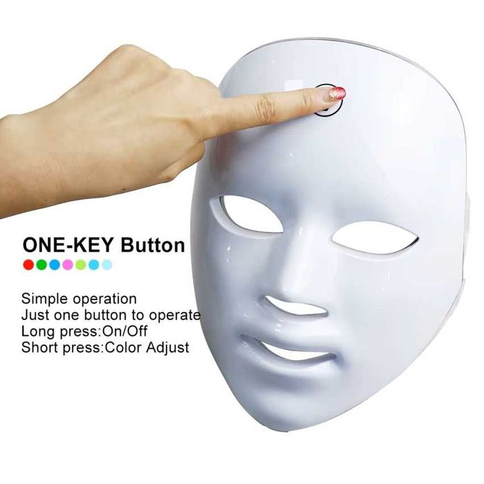 Máscara Facial com Leds para Tratamento