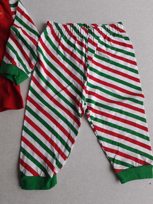 Піжама для мами та дитини Санта "Santa STOP Here" (р. 38-40, 6-9 міс)