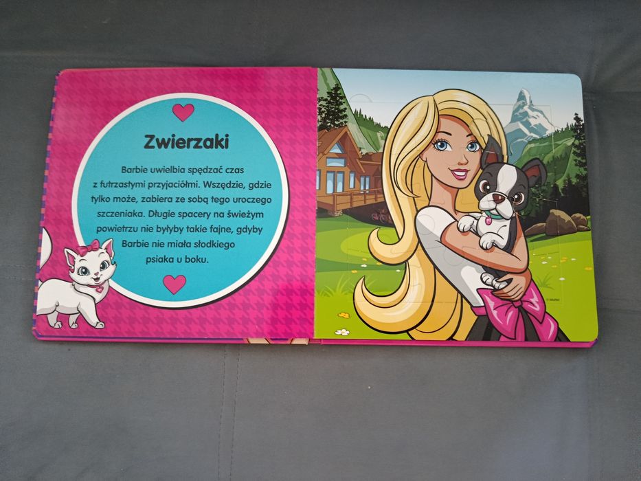 Barbie książka z puzzlami 5 układanek
