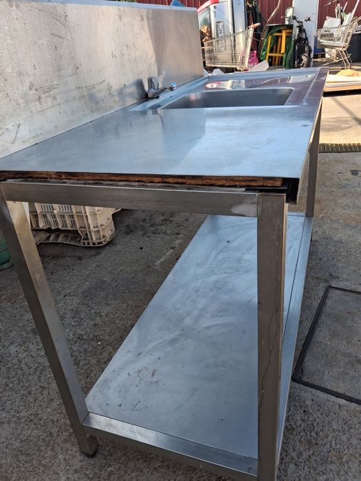 Banca de inox industrial