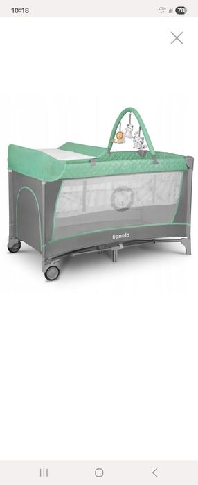 Łóżeczko turystyczne z przewijakiem