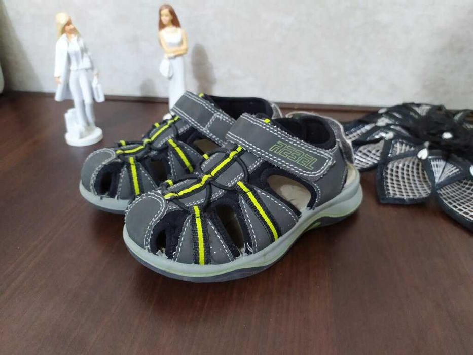 р. 28 29 Кожаные босоножки сандалии Rebel flexible shock стель 17,5 см