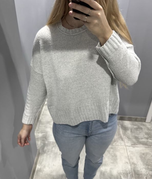 Szary sweter S sinsay jak nowy