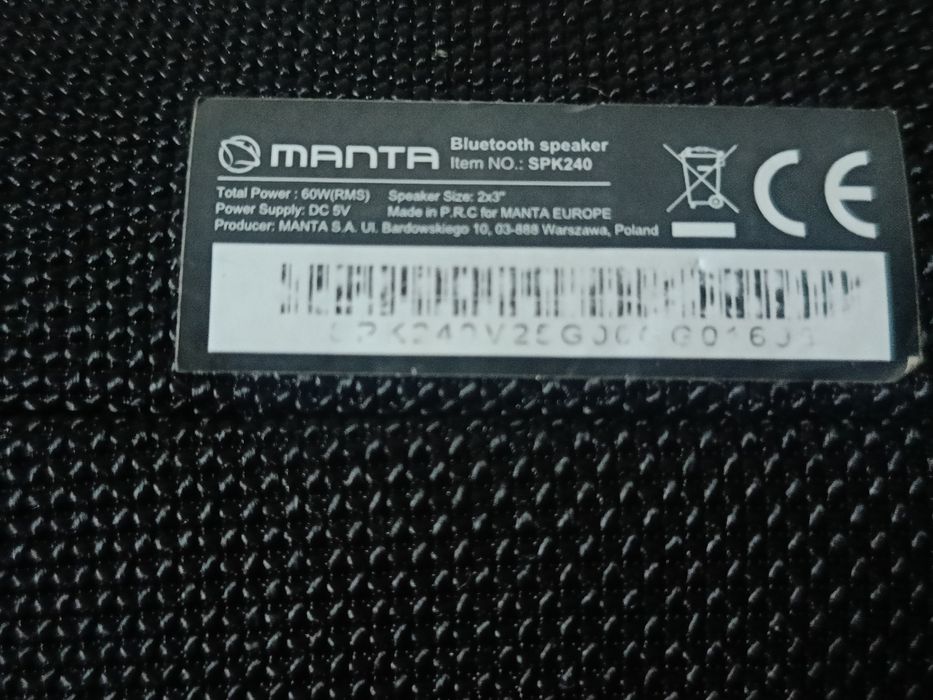 Manta głośnik spk240