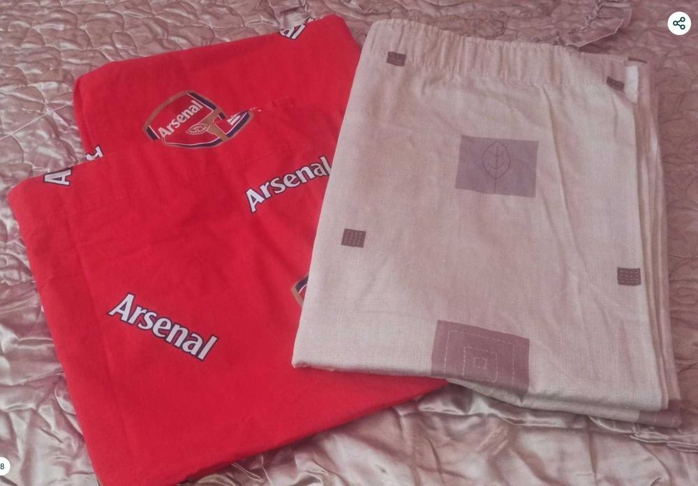 Шторы Arsenal FC  и  Штора с геометрическим узором
