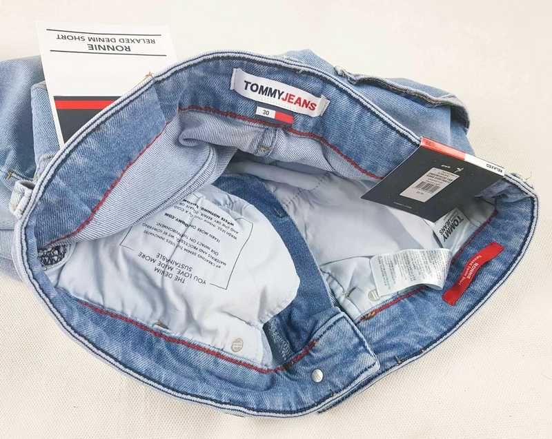 Tommy Hilfiger męskie spodenki jeansowe Tommy Jeans Ronnie W30 nowe