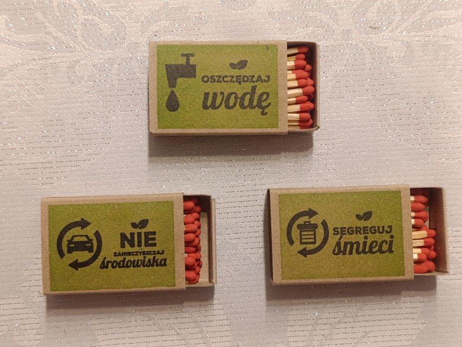 3x zapałki ZPZ Czechowice porady ekologiczne Biedronka