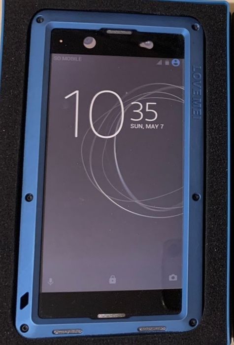 Противоударный чехол бампер для Sony Xperia XA1 Ultra 2017 Love Mei Po