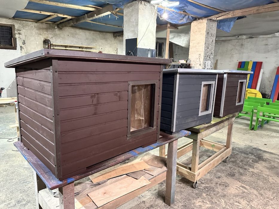 Утеплена будка для собаки/для різних порід