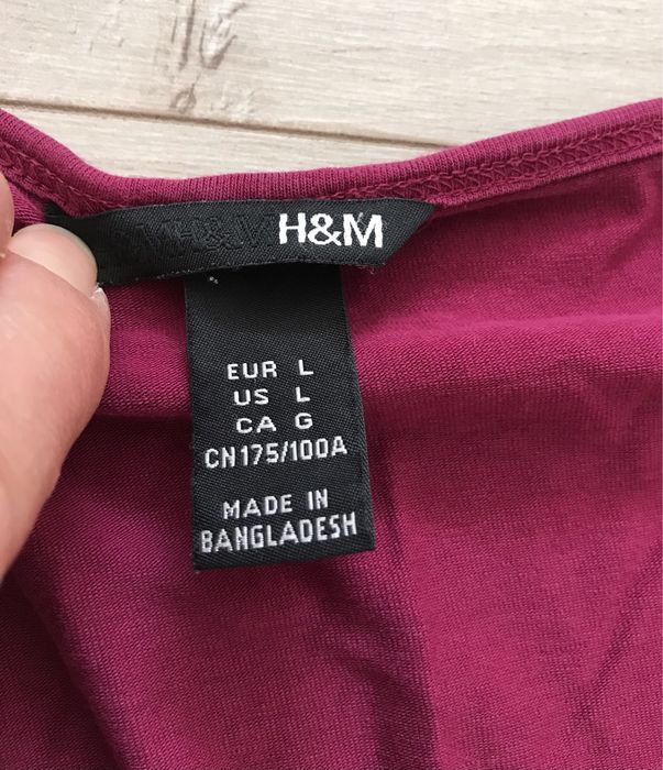 Футболка з четвертними рукавами, тонка кофта  H&M  роз. 48