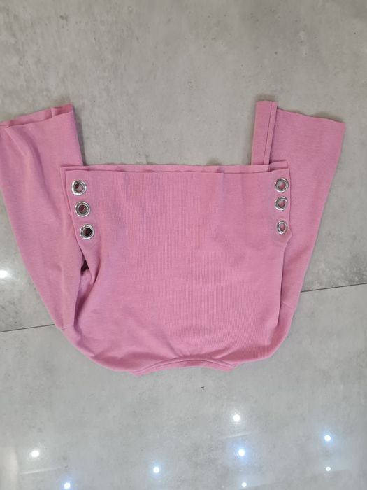 Różowa krótka bluza xs