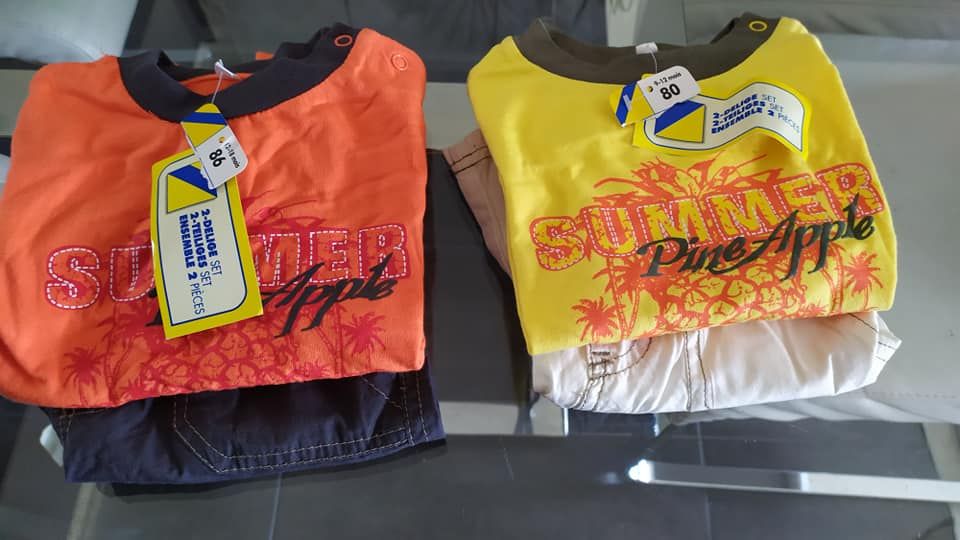 NOVO conjuntos para menino tamanho 80 e 86 ( 18 meses e 2 anos)