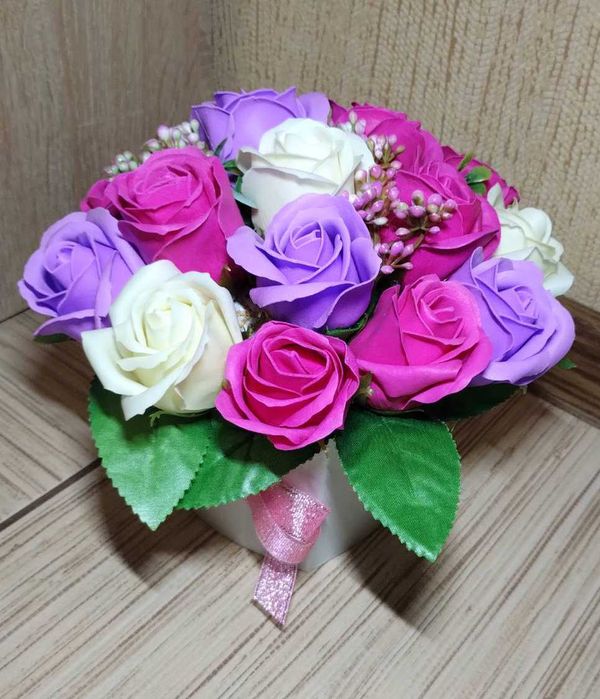 Букет мильні квіти "Ніжність" мильні букети подарунок