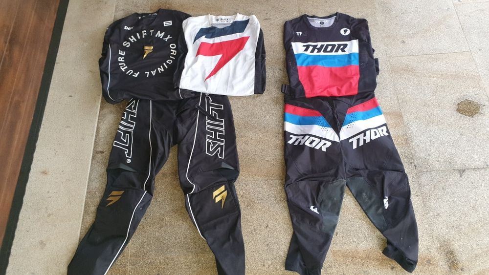 Equipamentos Motocross Shift e Thor
