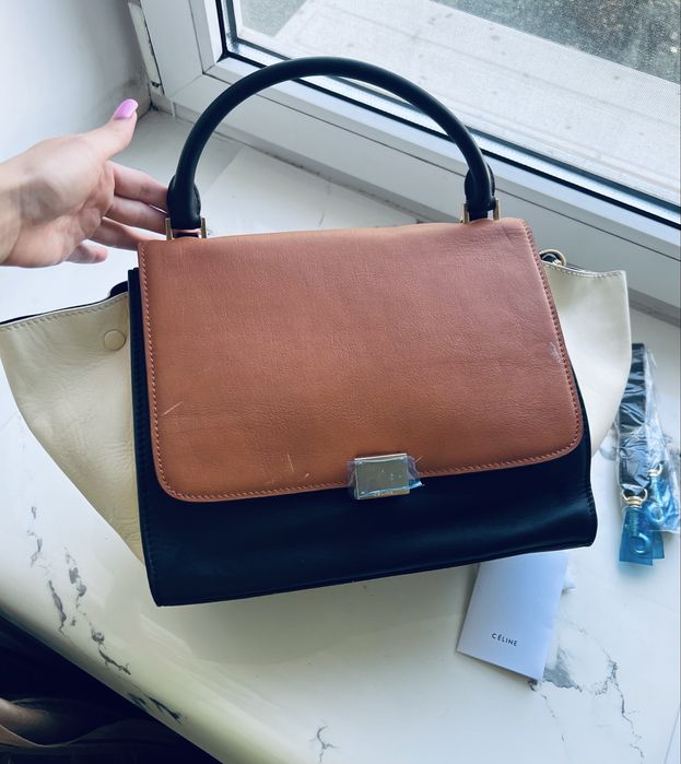 Сумка кожа celine , сумка шкіра celine, сумка celine Италия