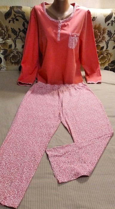 трикотажна піжама, 100% бавовна,  розмір L (12-14)