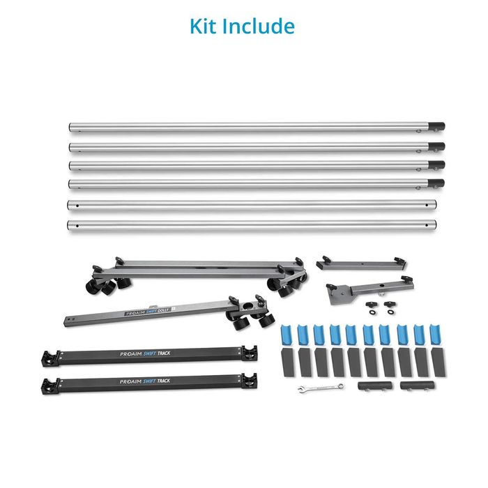 Proaim Swift Camera Dolly and Track System - with 24ft Straight Track