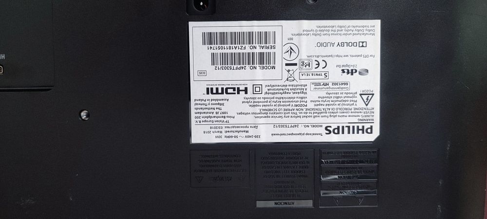 TV Philips peças