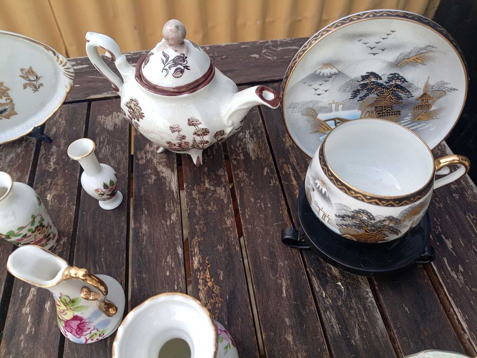Lote de 74 peças em miniatura decoração e colecionismo