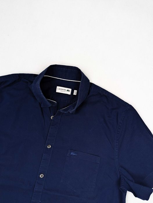 Lacoste granatowa koszula L logo