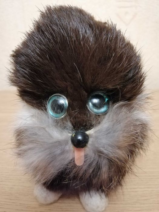 Игрушка Котик, натуральний мех