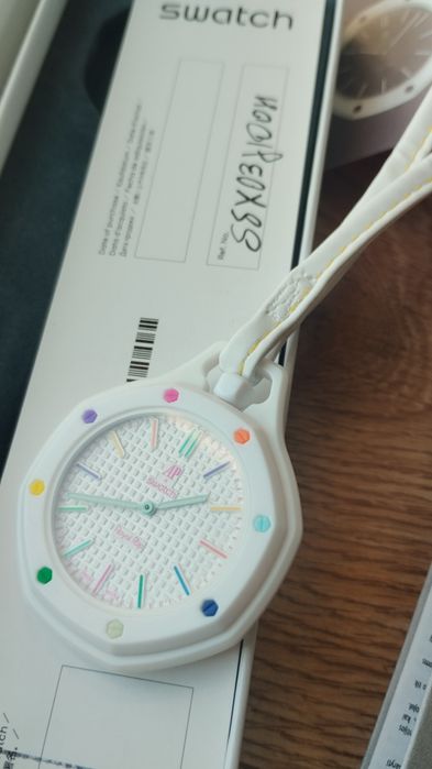 Zegarek automat Audemars Piguet x Swatch Royal Pop ceramika