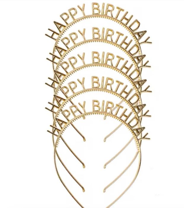 Bandolete dourada HAPPY BIRTHDAY