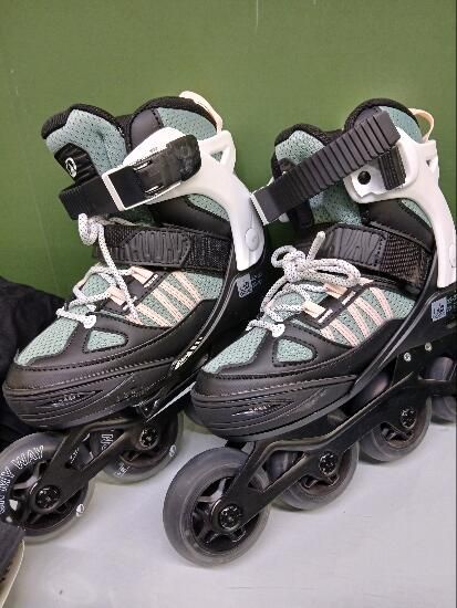 Patins em Linha FIT 5 Criança Rosa/Caqui