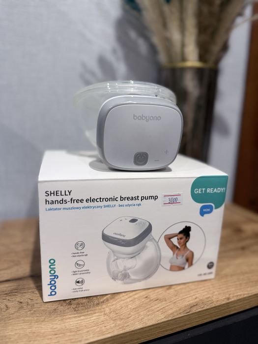 Молоковідсмоктувач BabyOno Shelly Hands Free, електричний, стан нового
