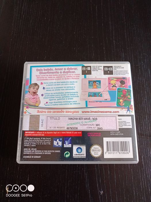 Jogo imagina ser mamã nintendo DS
