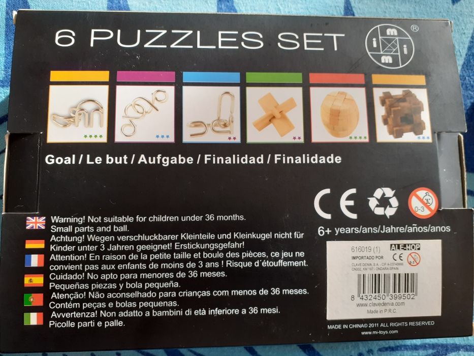 6 puzzles Quebra cabeças