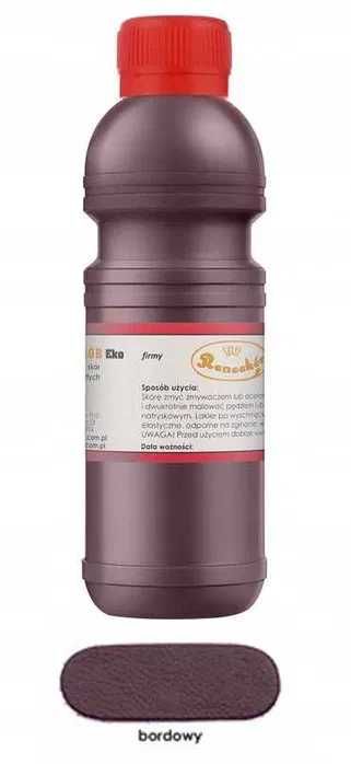 RENOSKÓR Farba Lakier Do skóry Bordowy 200ML