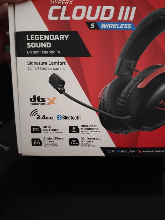 HyperX Cloud III Wireless Como Novos + Garantia | PC PS5 PS4