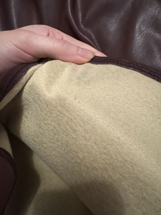 Шкіряна сорочка шоколадна