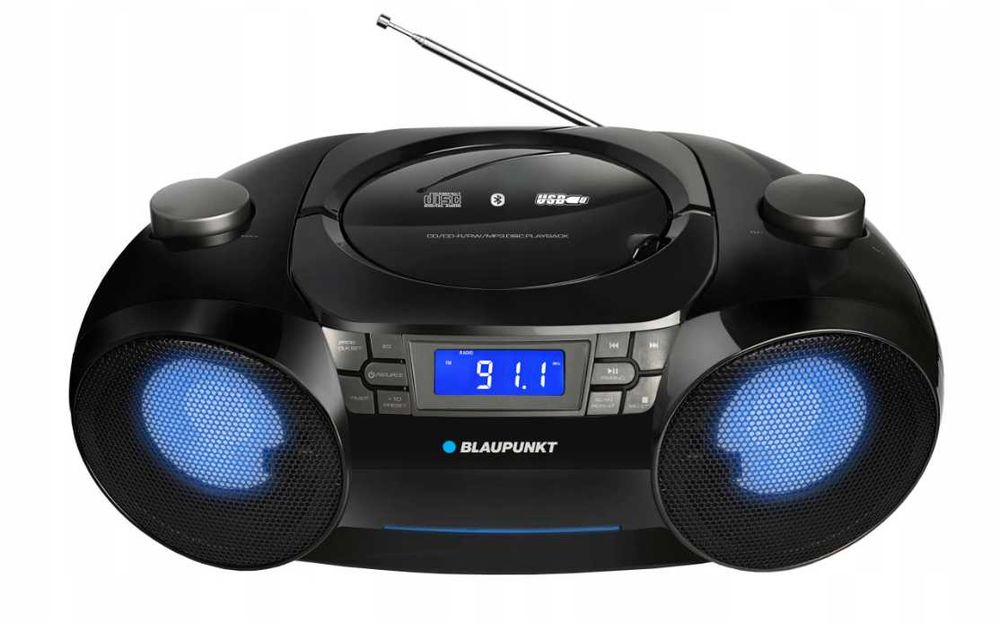 Radio przenośne Boombox Blaupunkt BB31LED BT/FM/CD/MP3/USB/SD/AUX LCD LED