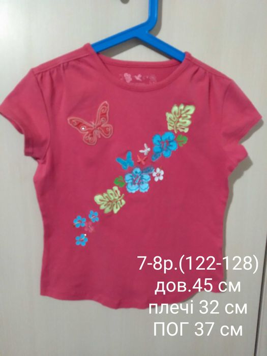 Футболки на дівчинку 122-140 р.