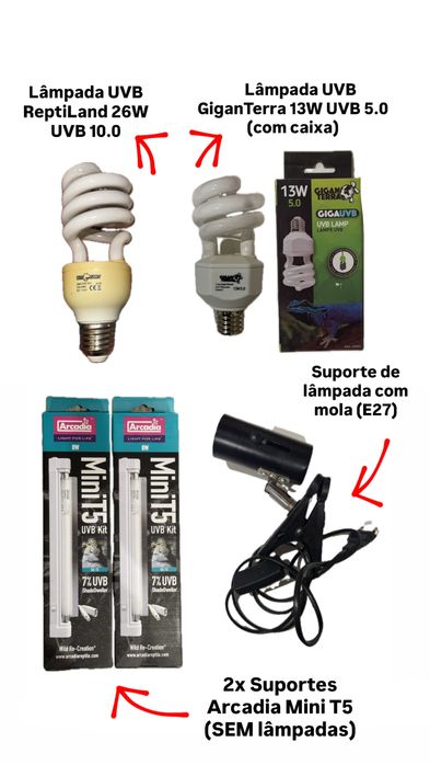 vendo luzes repteis