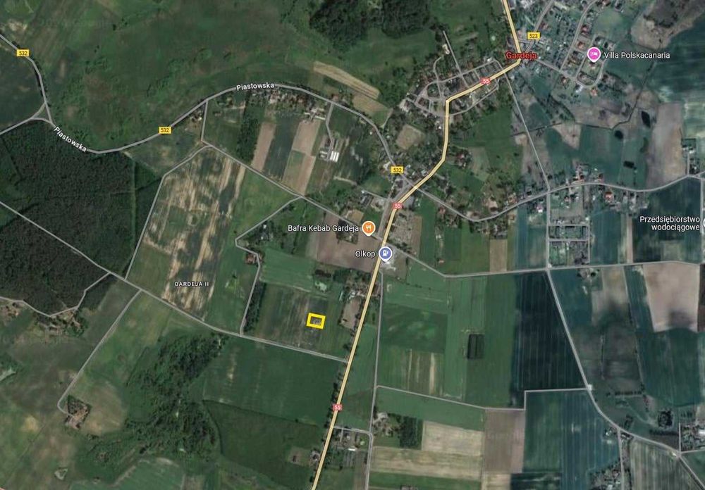 Działka budowlana Gardeja ul. Graniczna